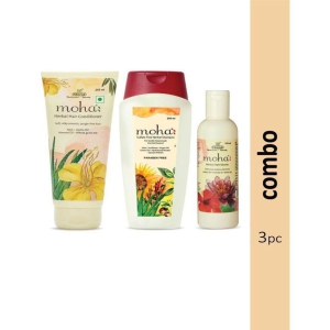 moha Sulfhate Free Shampoo 200ml - moha Herbal Serum 100ml and moha herbal Hair Conditioner 200ml