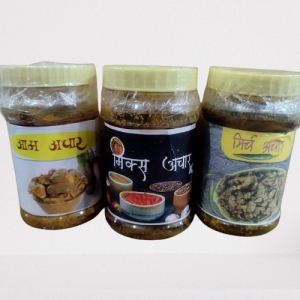 Combo of Aam Aachar, Mix Aachar & Mirch Aachar