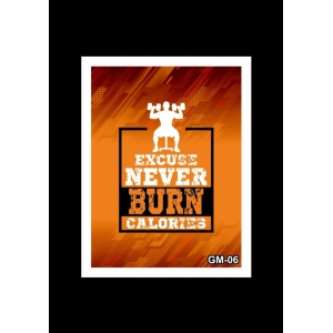 Gym Motivational Quotes White Wall Frame @ Factory price 14X18