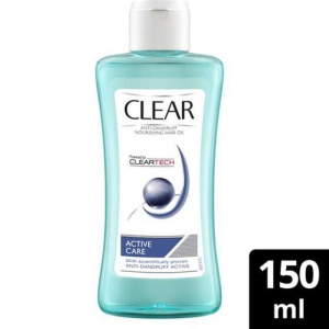 Clear Active Care AntiDandruff Nourishing Hair Oil  Nourishes Scalp  Hair Powered By Cleartech Rich in Vitamin E 150 ml