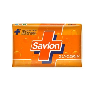 Savlon Glycerin Soap Bar With Germ Protection & Moisturisation - For Soft & Supple Skin, 125 g