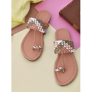 Women Beige Flats Sandal