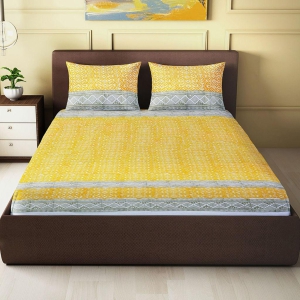 yellow-geometric-gadd-motif-block-printed-king-size-double-bedsheet