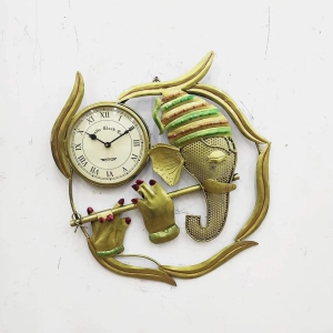 Beautiful Ganesh Bansuri Wall Clock