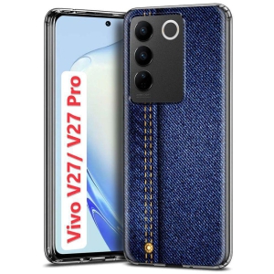 Fashionury Multicolor Printed Back Cover Silicon Compatible For Vivo V27 Pro 5G ( Pack of 1 )