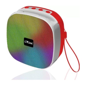 CYOMI CY_MAX624 5 W Bluetooth Speaker Bluetooth V 5.0 with SD card Slot Playback Time 10 hrs Red - Red