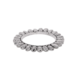 Abhaah Brass Silver Plated Bangle for Women