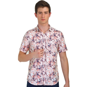 Pink Web Printed Shirt-39 (M)