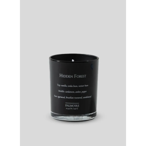 Hidden Forest Soy Wax Candle with Fortune Stone-Black / Large