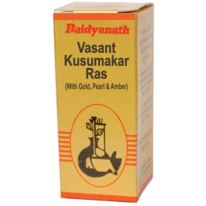 Baidyanath Vasant Kusumakar Ras With Gold And Pearl Tablet 10 no.s Pack of 1