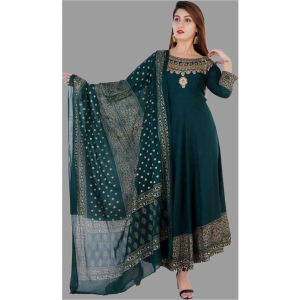 sipet-rayon-printed-anarkali-womens-kurti-green-pack-of-1-none