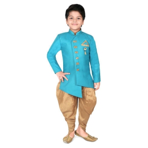 Ahhaaaa Ethnic Wear Sherwani/Indo Western With Dhoti Pant For Kids and Boys - None