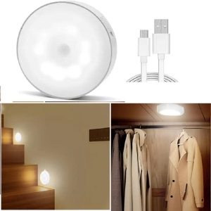 Motion Sensor Light for Home with USB Charging Wireless Self Adhesive LED Night Light-Pack of 6