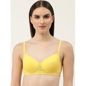 Womens Solid Lightly Padded T-Shirt Bra | BRA-9005-1 |-34B / 100% Polyamide