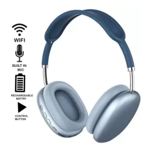 OLIVEOPS P9 Blue Headphones Bluetooth Bluetooth Headphone On Ear 4 Hours Playback Active Noise cancellation IPX4(Splash & Sweat Proof) Blue
