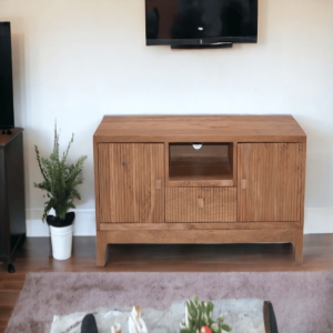 HeritageHarbor Acacia wood TV Cabinets By Orchid Homez