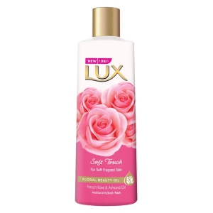 Lux Soft Touch Body Wash With French Rose And Almond Oil, 235Ml