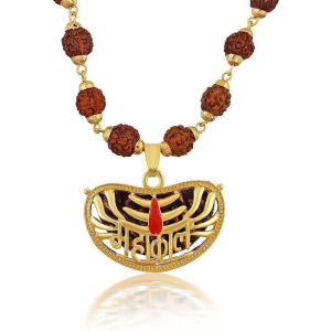 paystore-gold-plated-1-face-mahakalmahakaal-emerged-with-5-face-covering-rudraksha-mala-for-menwomen-none