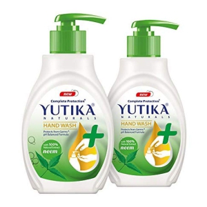 yutika Naturals Complete Protection Neem Extract Liquid Soap Pump Hand Wash 200 mL Pack of 2