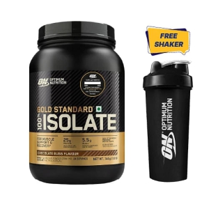 Optimum Nutrition ON Gold Standard 100 Isolate Chocolate Bliss for Muscle Support  Recovery Vegetarian - 100 Protein from Whey Isolate-ON Gold Standard 100% Isolate 1.6 lb, 744 g (Chocolate Bliss