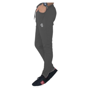 Forbro Grey Polyester Lycra Trackpants Single - XL