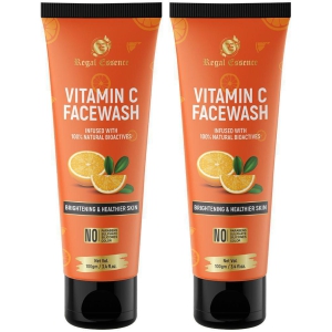 Regal Essence Vitamin C Facewash For Skin Whitening, Pigmentation, Glowing, Acne Scars for all skin types -100ml (pack of 2)