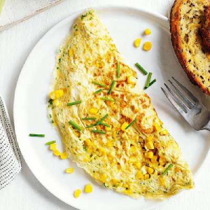 Corn & Cheese Omlette