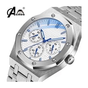 acnos Silver Stainless Steel Analog Men's Watch