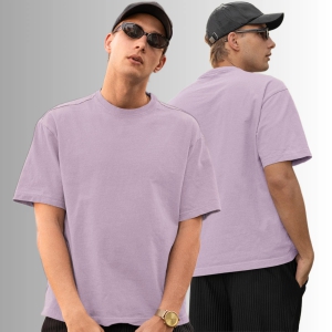 Interstellar Basic Lavender Oversized T-Shirt-Lavender / XL-48