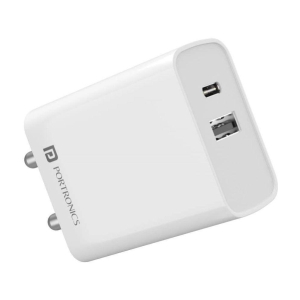 Portronics - Type C 3.1A Wall Charger - White