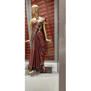 CHANDERI SAREE-FS / BROWN