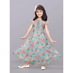 Girls Georgette Maxi/Full Length Festive/Wedding Dress-10 - 11 Year