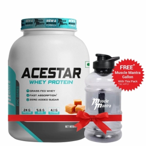 Muscle Mantra Epic Series Acestar Whey Protein-2 Kg / Birthday Cake + Free Gallon Bottle