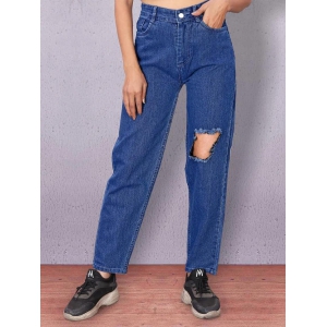 Women Denim Mom Fit Funky Jeans-34