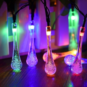 Solar Tree Light Decoration Multicolor Crystal Water Drop - Epyz