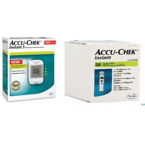 Glucometer Accu-Chek Instant S Blood Glucometer with 50 Strips