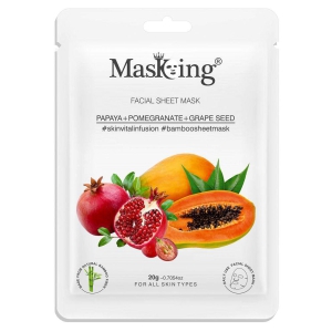 masking-papaya-pomegranate-grape-seed-bamboo-face-sheet-mask-20-ml