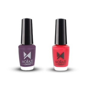 MZ Mini Nail Polish  Pack of 2-Moon Purple - Coral Saga