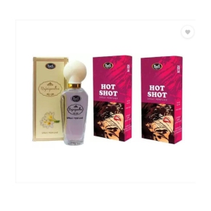 Monet - 1 RAJNIGANDHA & 2 HOT SHOT PERFUME 30 ML EACH Eau De Parfum (EDP) For Women,Men 90 ( Pack of 3 )