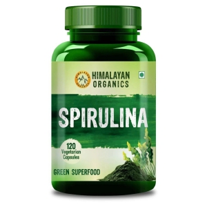 Himalayan Organics Spirulina - 2000mg - 120 Veg Capsules