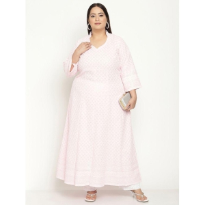 queenley-pink-cotton-womens-flared-kurti-pack-of-1-none