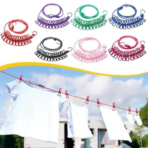 HookHanger - Cloth Drying Rope with Hooks-1 Pcs - 499