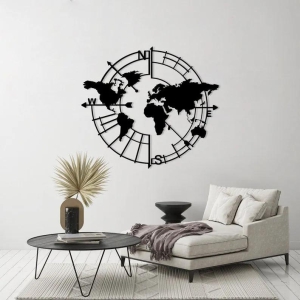 World map wall decor