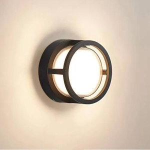 HDC 5 Watt M932 Led Outdoor Modern Wall Light Round Acrylic (Warm White)