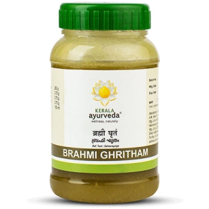 Kerala Ayurveda Brahmi Ghritham 150ml, Herbal Ghee, Improves Concentration & Recall,Boosts Mental Sharpness & Cognitive Processing