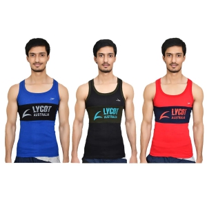 Bullet Men's Gym Vests - Pack of 3-100 / Random