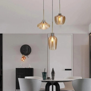 hdc-3-light-led-amber-ribbed-glass-pendant-lamp-ceiling-light