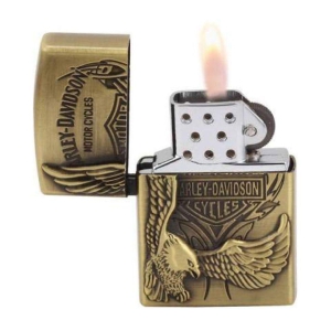 Peshkar Steel Cigarette Lighter - Gold