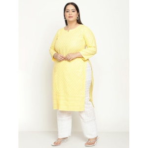 queenley-yellow-cotton-womens-straight-kurti-pack-of-1-none