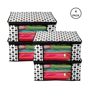 SH. NASIMA - Home Storage Cloth Bags, Saree, Suits, Blouse Organiser for Underbed, Almirah (Pack of 4)